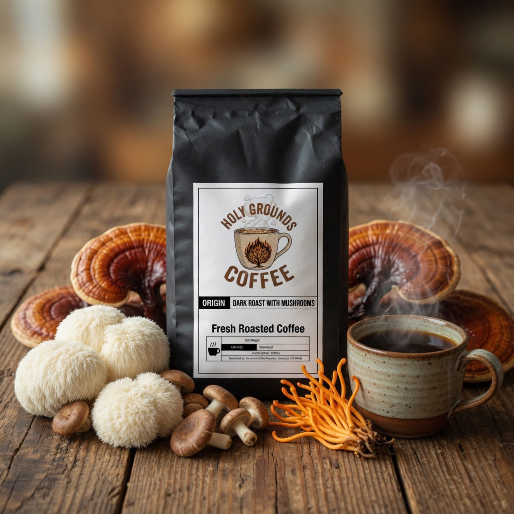 Coffee with Mushrooms Dark Roast