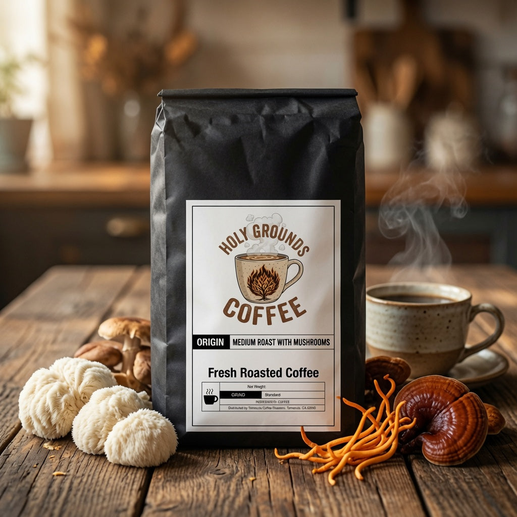Coffee with Mushrooms Medium Roast
